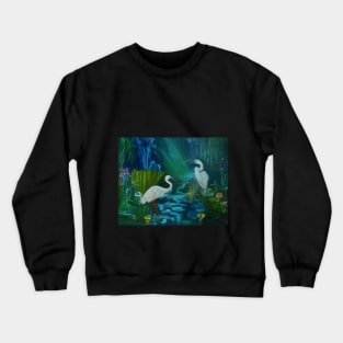 Egrets in the Mist Crewneck Sweatshirt